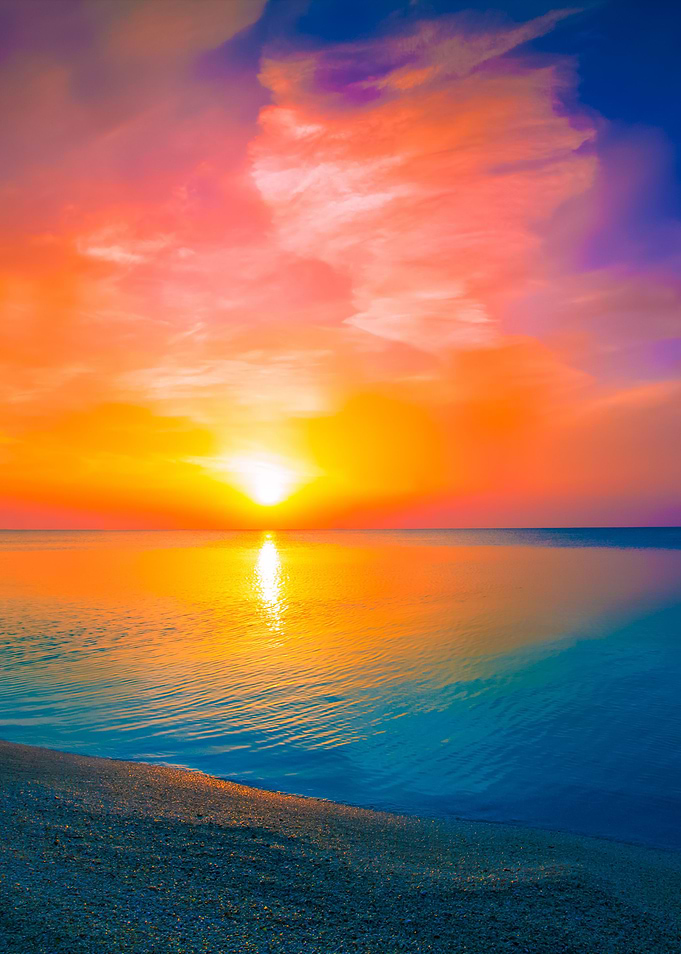 Sunrise Over Sea