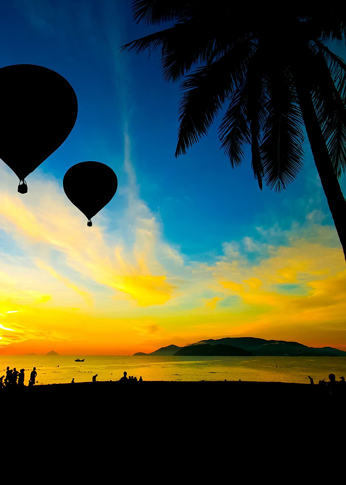Balloon On Tropical Beach