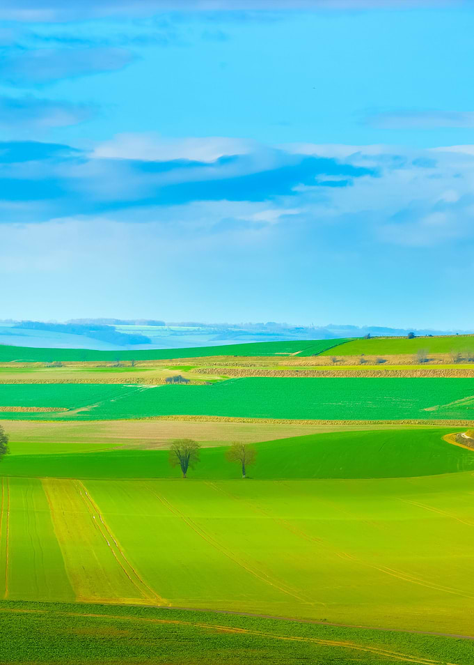 Fields On The Hills Of Pic