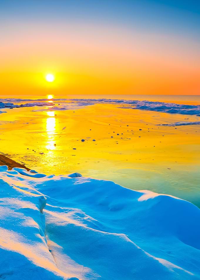Colorful Sunset At The Sno