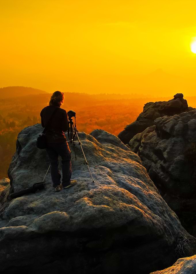 Rocky Landscape With Photo