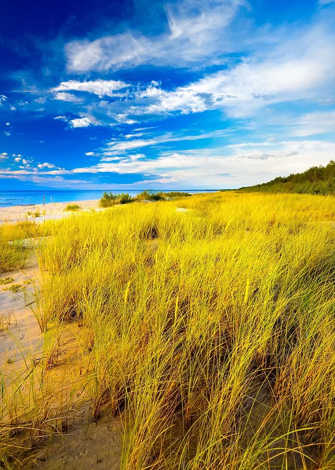 Baltic Beach At The Sunset