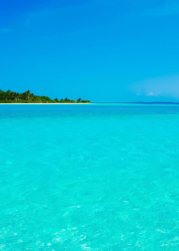 Maldives Island With Gorge
