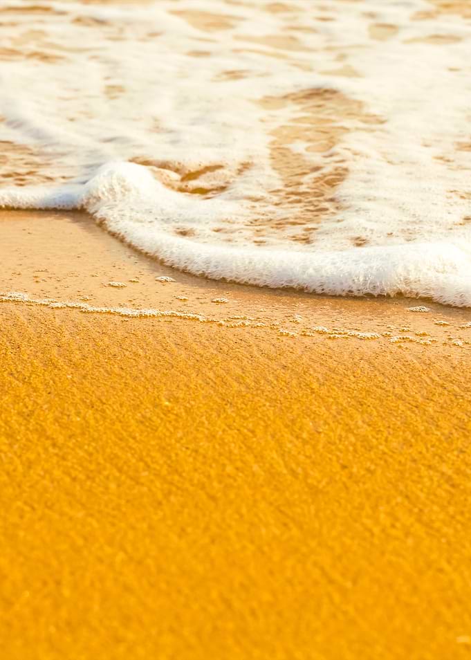 Soft Wave Of The Sea On Th