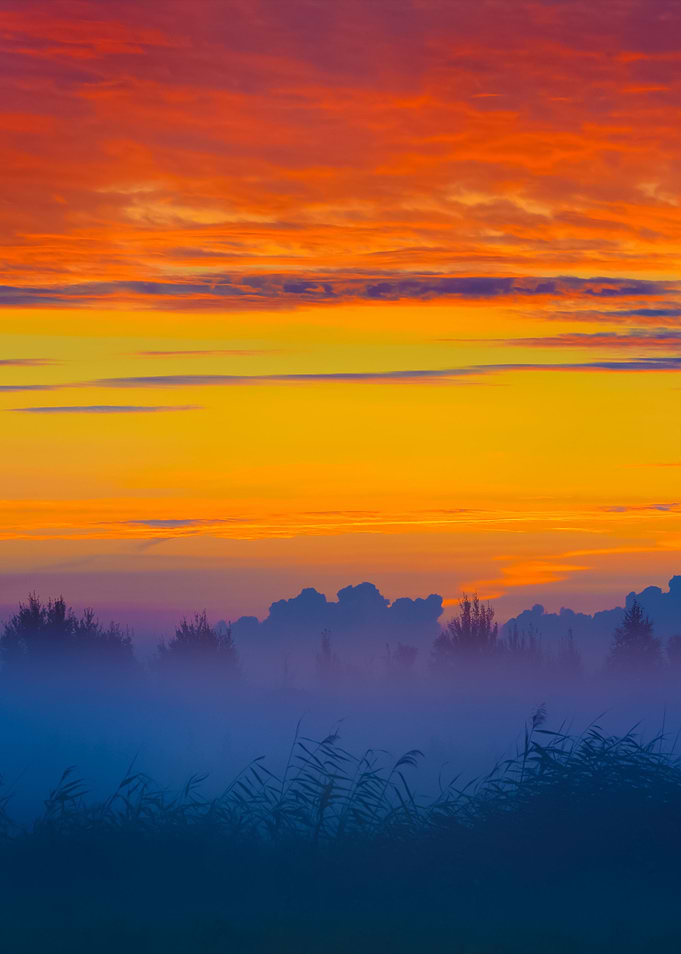 Colorful Sunrise At The Fi