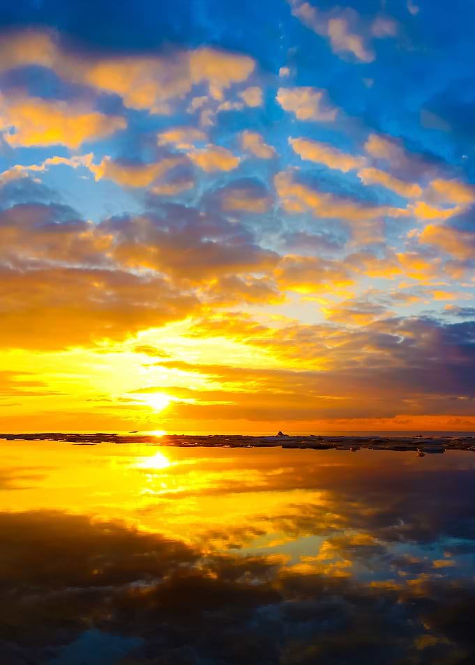 Colorful Sunset At The Sea
