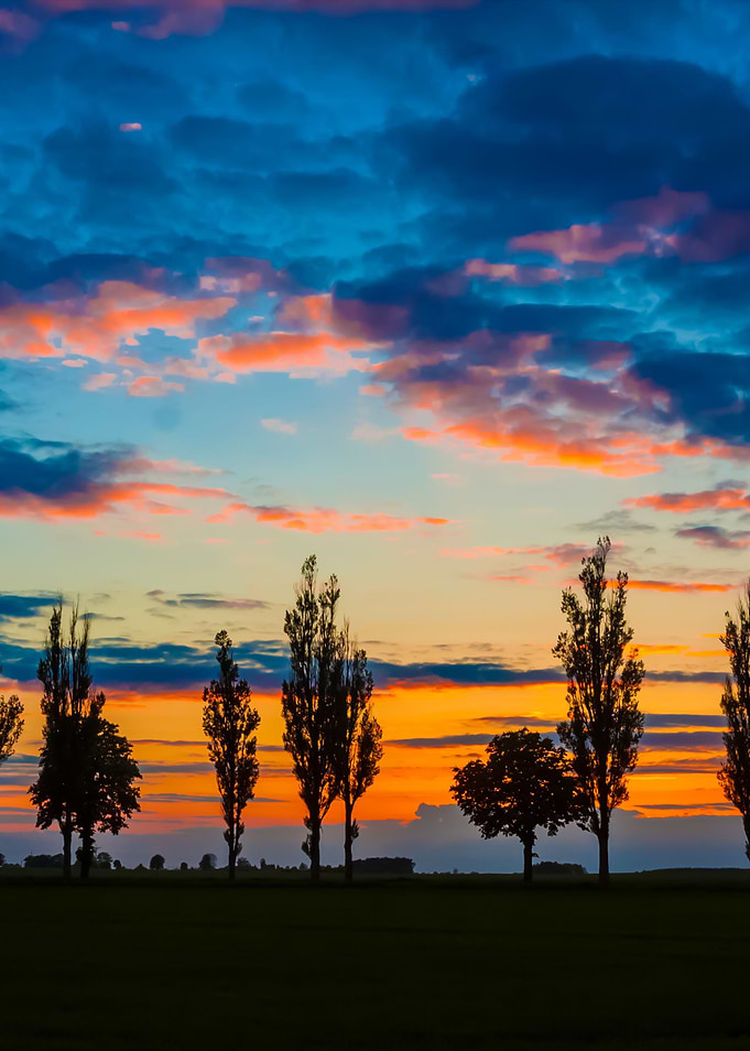 Beautiful Sunset Sky Over