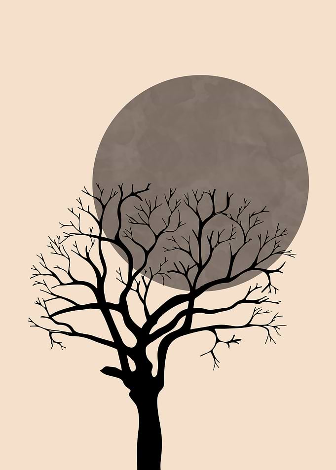 Tree and Moon