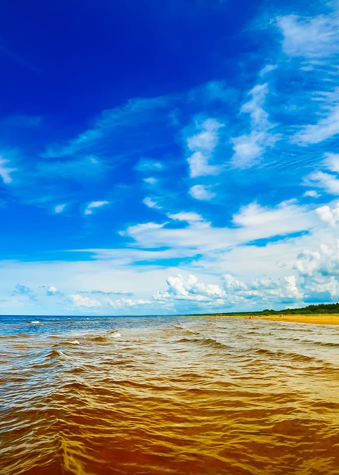 Baltic Sea Shore In Latvia