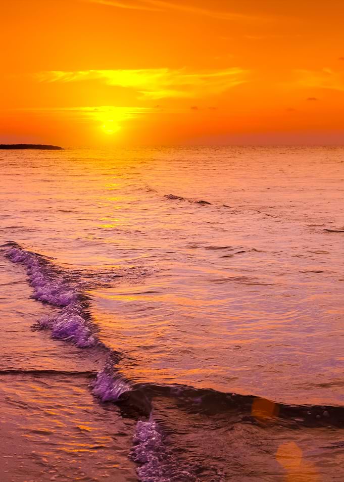 Sunset Over Sea