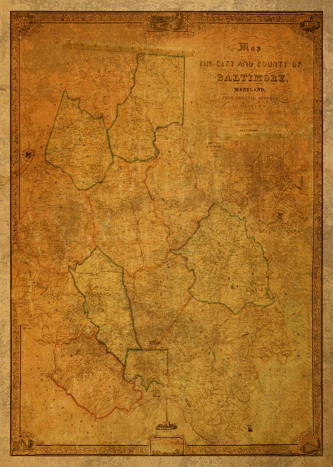 Old Map Baltimore County