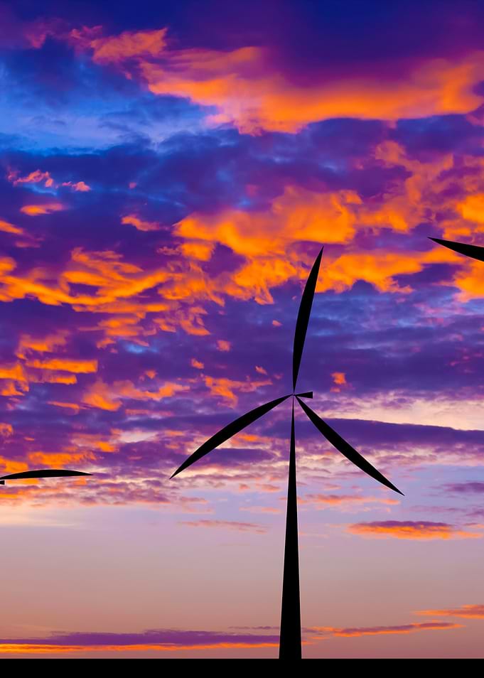 Wind Turbine Silhouette S