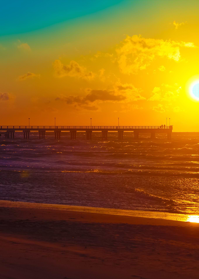 Sunset Over The Sea