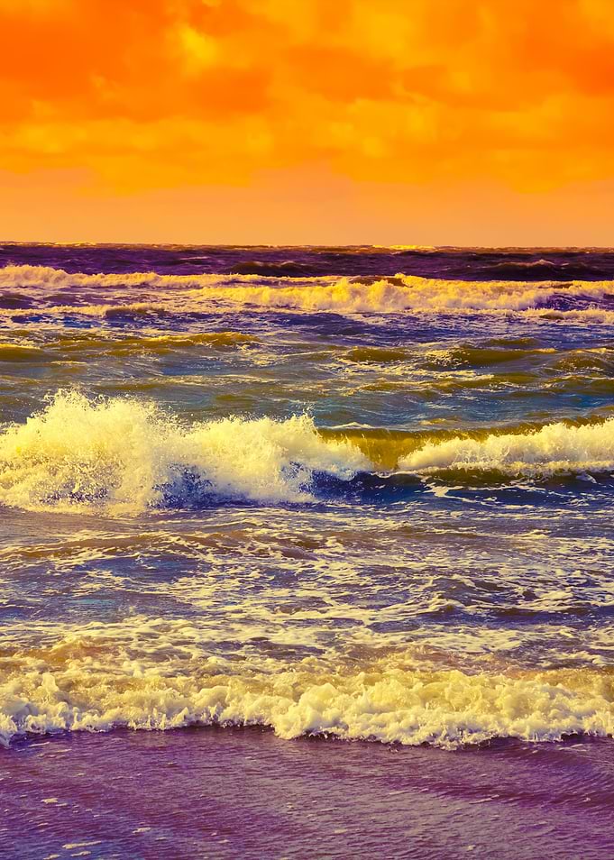 Marine Landscape At Sunset