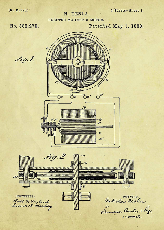 Tesla Electronic Motor