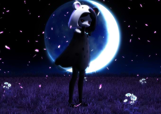 In the moonlight