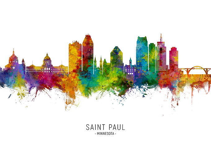 Saint Paul Skyline