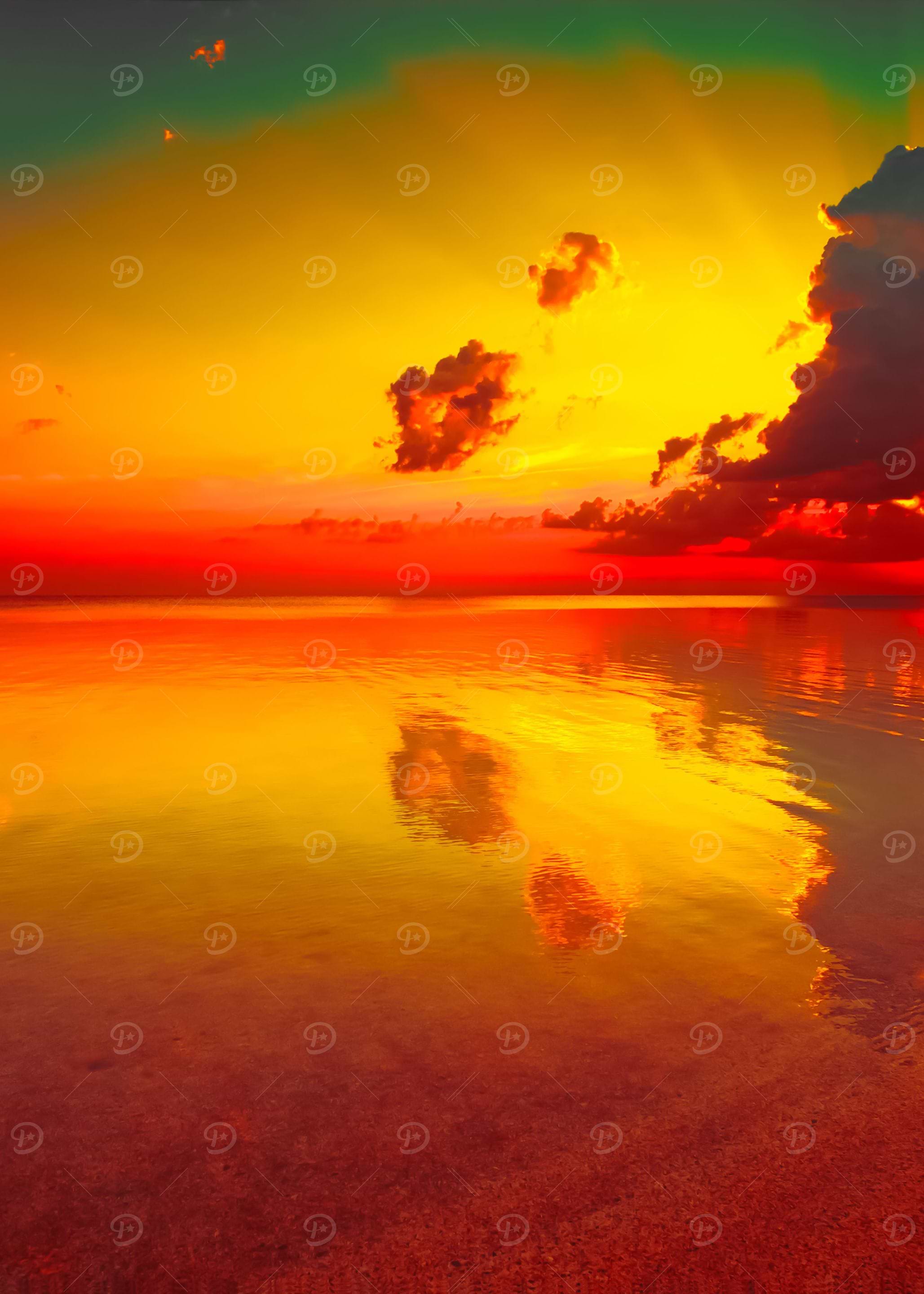 Sunrise Over Sea