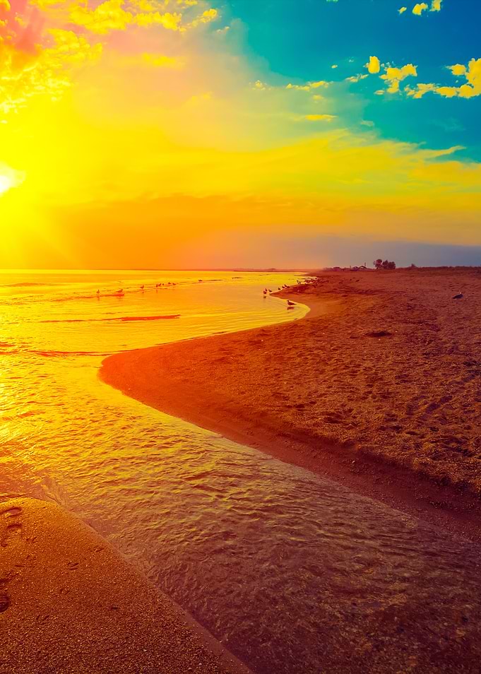 Sunrise Over Sea
