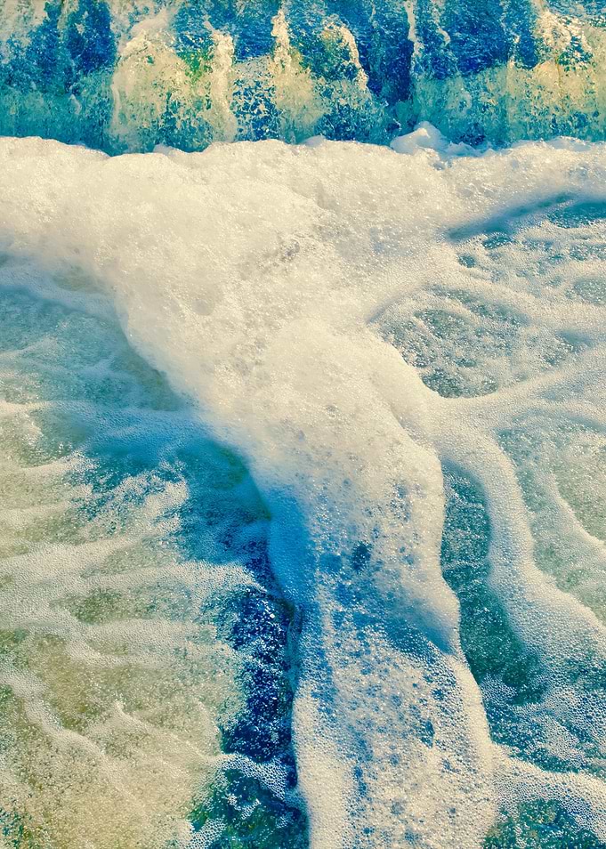 Water Foam From Waterfall
