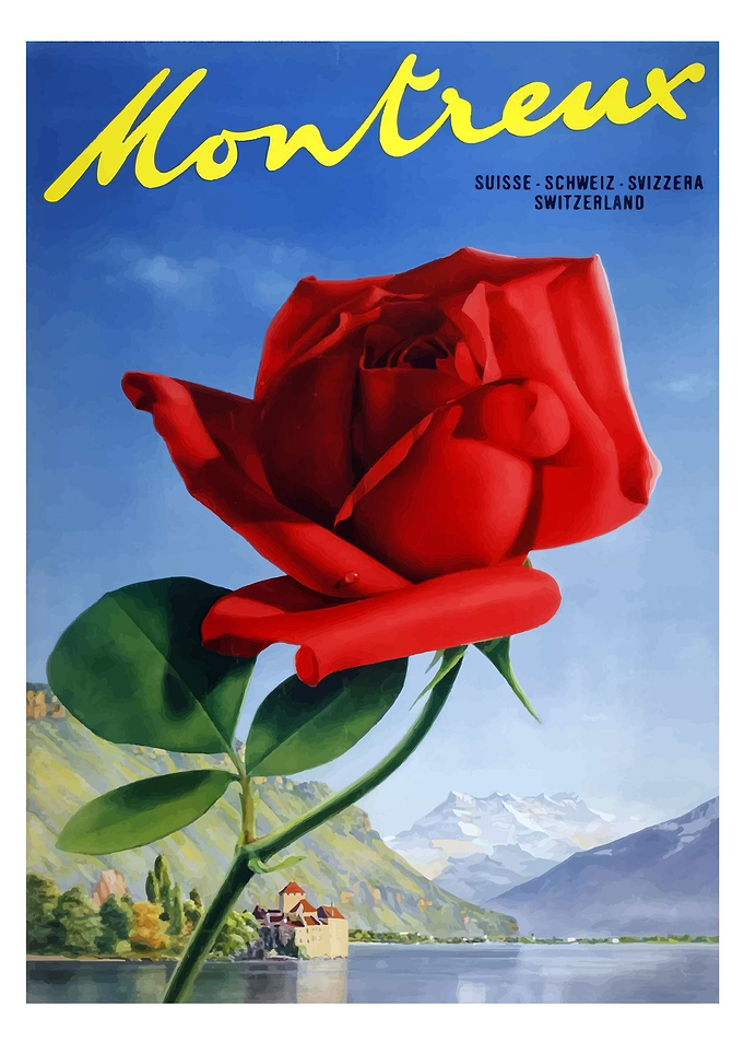 Red rose Montreux