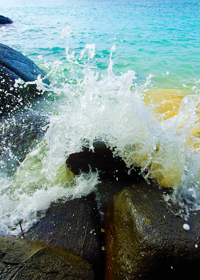 Waves Crushing Into The Ro