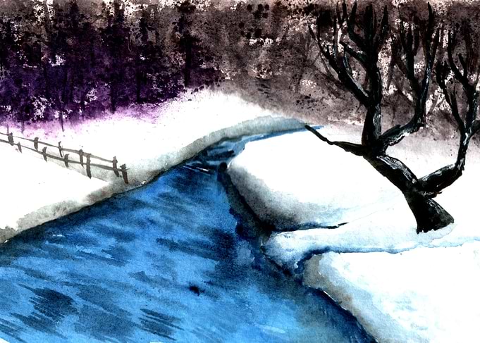 Watercolor landscape