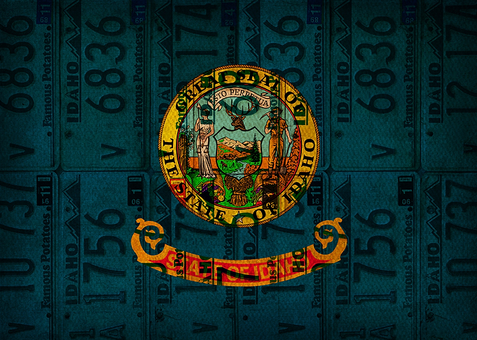 Idaho State Flag License