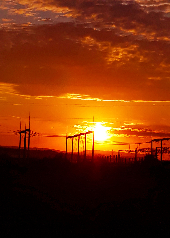 Hot sunset