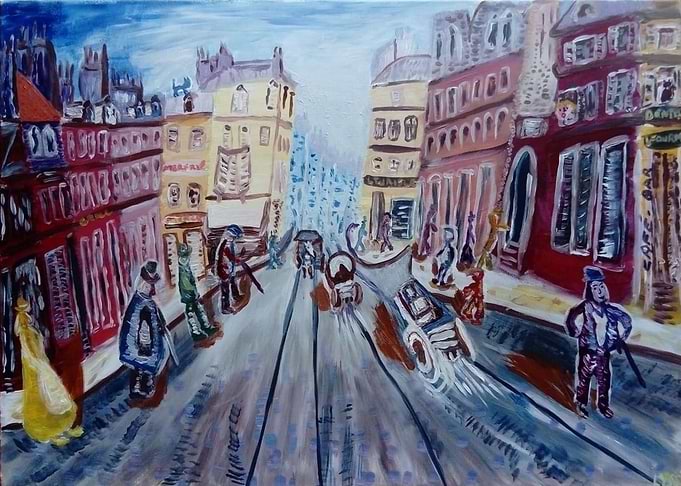 colored street 1900