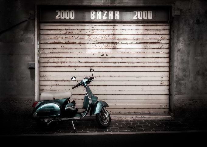 Lambretta Scooter in Italy
