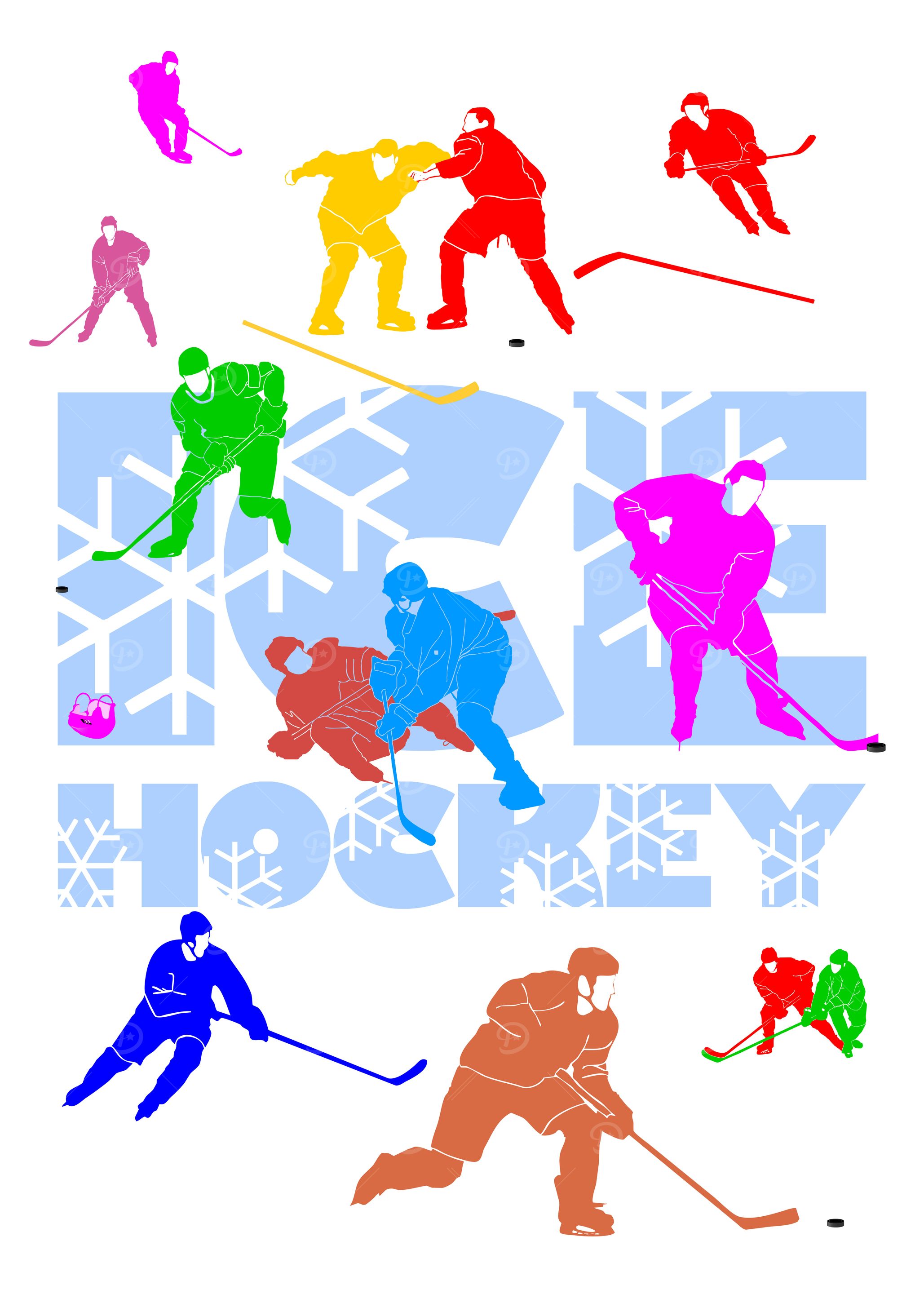 Ice Hockey Brave Players