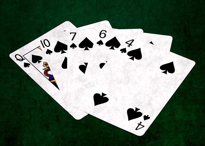 Poker Hand Flush Spades