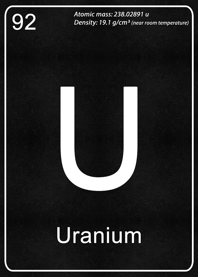 U Uranium Chemical Element
