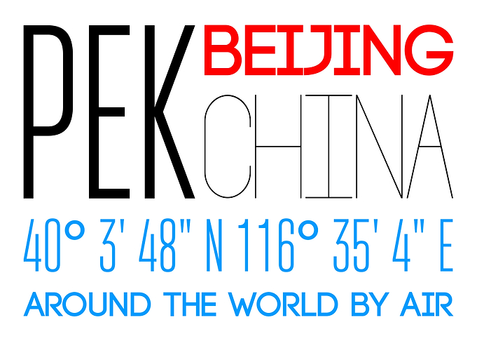PEK Beijing China By Air