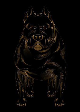 VECTOR ANIMALS BULLDOG