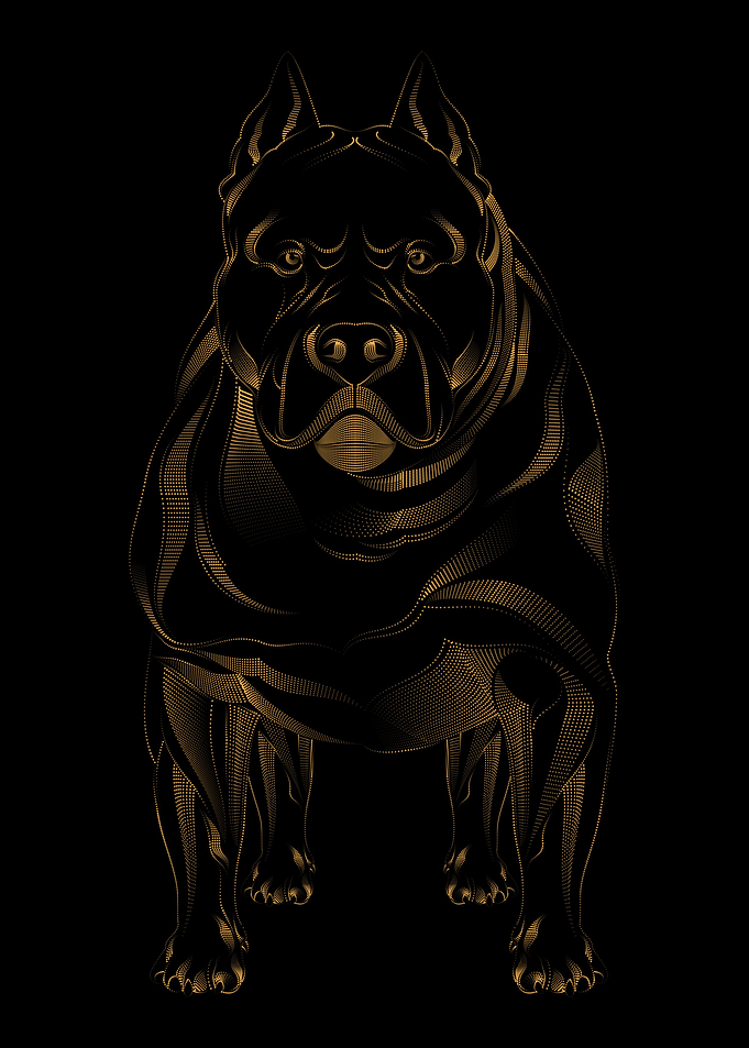 VECTOR ANIMALS BULLDOG