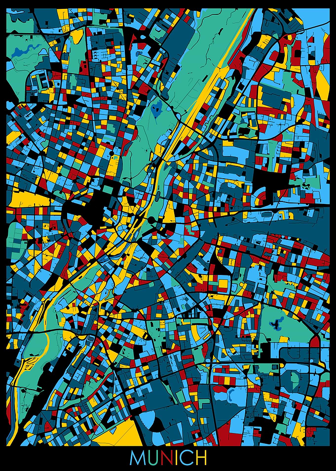 munich map retro 4