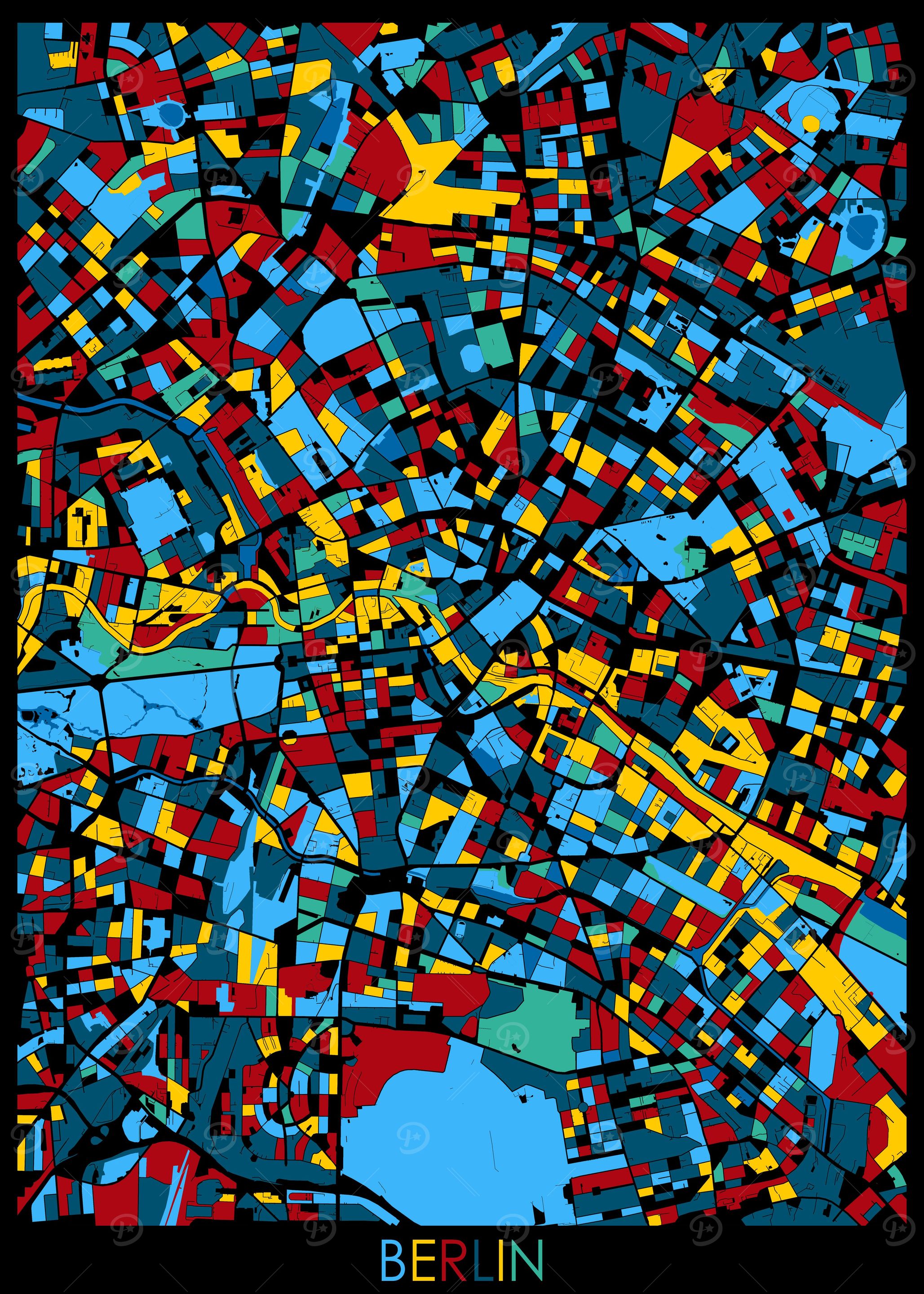 berlin map retro 4