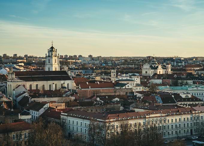 Cityscape of Vilnius