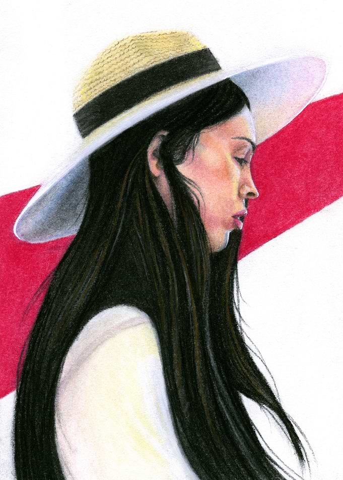 Woman with a hat