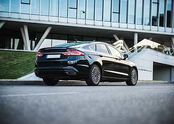 Black sedan
