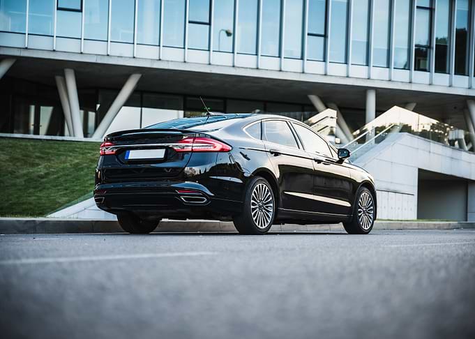 Black sedan