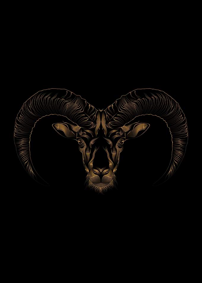 WILD GOAT VECTOR ANIMALS