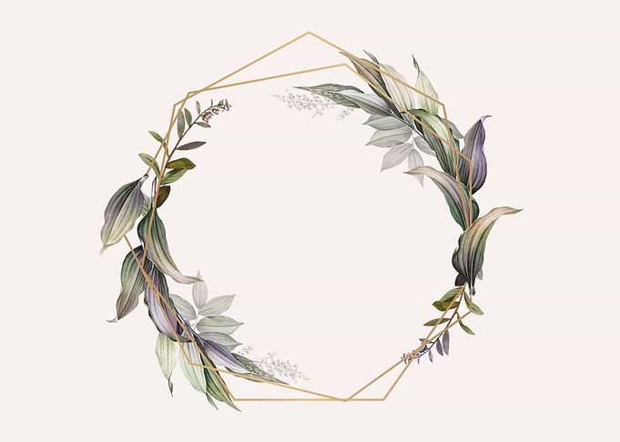 Tropical botanical frame