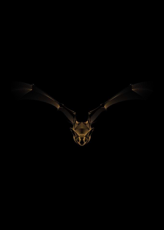 FLYING BIRD GOLD VECTOR