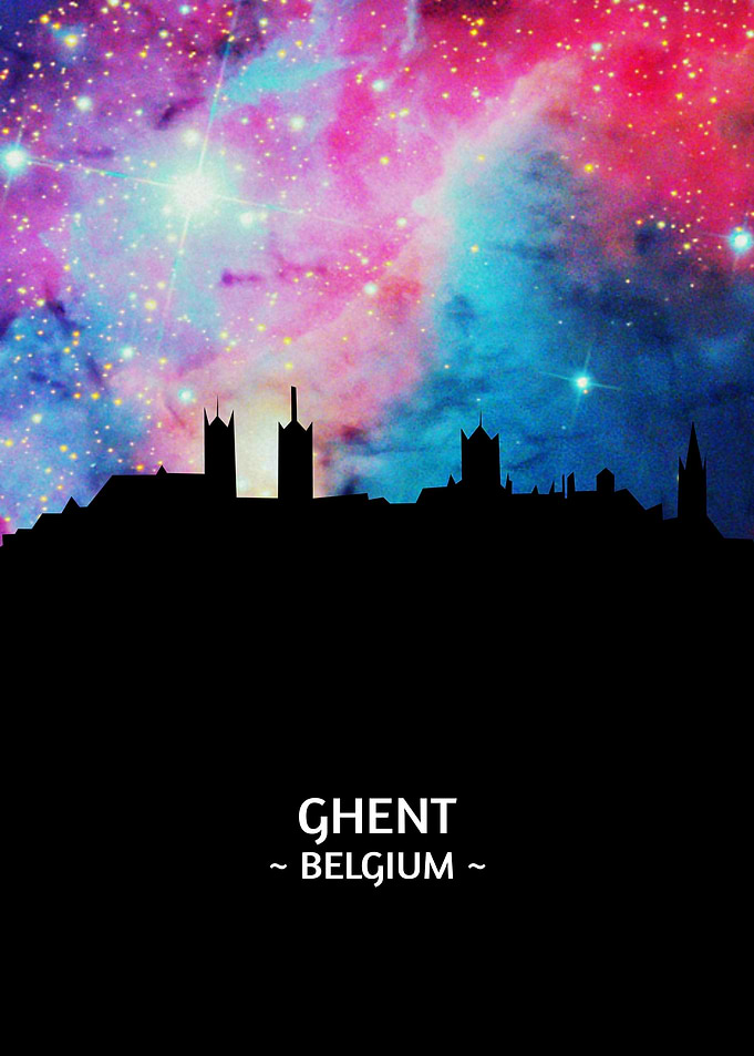 Ghent Belgium Skyline