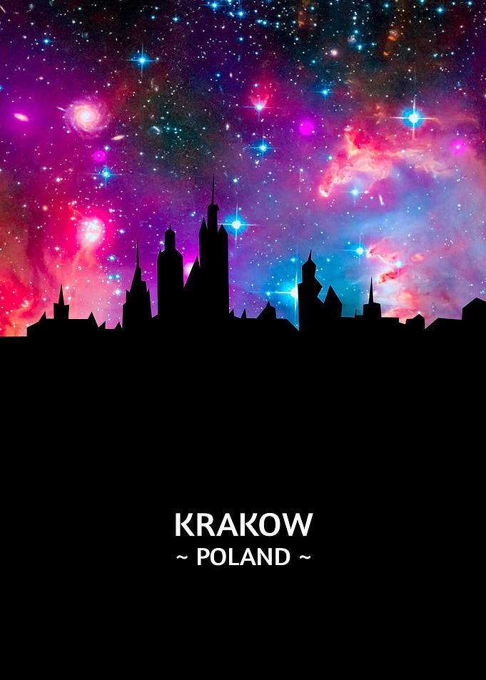Krakow Poland Skyline