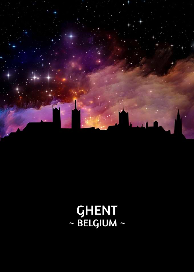Ghent Belgium Skyline