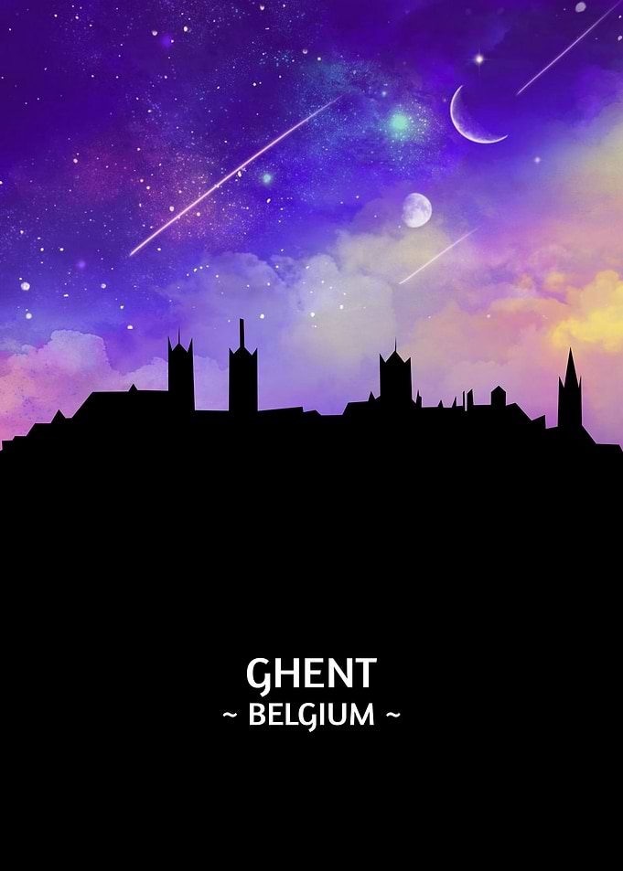 Ghent Belgium Skyline